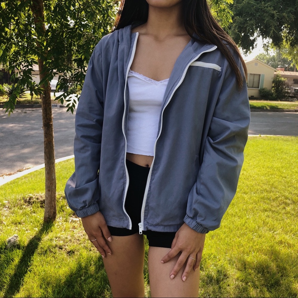 brandy melville baby blue jacket